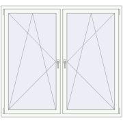 REHAU ENERGY-SAVING SYNEGO MD 1680x1535 mm BLACK_ULTI-MATT zewnętrzny REHAU ENERGY-SAVING SYNEGO MD 1680x1535 mm BLACK_ULTI-MATT zewnętrzny