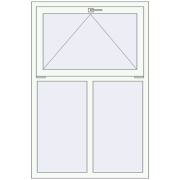 REHAU BRILLANT DESIGN 1000x1500 mm RAL 9016 Traffic white two-sided