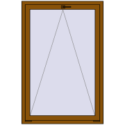 REHAU OPTIMUM EURO-DESIGN 70 1000x1500 mm GOLDEN OAK dwustronny