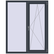 CLASICTHERM 70 1150x1500 mm ANTHRACITE_GREY_STRUKTURAL dwustronny