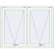 REHAU ENERGY-SAVING SYNEGO MD 1400x1100 mm RAL 9016 Traffic white dwustronny REHAU ENERGY-SAVING SYNEGO MD 1400x1100 mm RAL 9016 Traffic white dwustronny