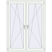 REHAU ENERGY-SAVING SYNEGO MD 1245x1595 mm DARK_OAK zewnętrzny