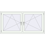 Okna skrzydłowe 1600x800 mm REHAU OPTIMUM EURO-DESIGN 70 GOLDEN OAK zewnętrzny