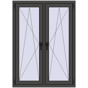 Okna skrzydłowe 1020x1415 mm REHAU ENERGY-SAVING SYNEGO MD BASALT_GREY dwustronny Okna skrzydłowe 1020x1415 mm REHAU ENERGY-SAVING SYNEGO MD BASALT_GREY dwustronny