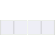 REHAU OPTIMUM EURO-DESIGN 70 4000x1100 mm RAL 9016 Traffic white two-sided