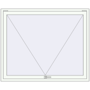 REHAU OPTIMUM EURO-DESIGN 70 1510x1240 mm RAL 9016 Traffic white two-sided