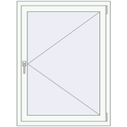 REHAU ENERGY-SAVING SYNEGO MD 850x1200 mm RAL 9016 Traffic white two-sided