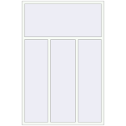 REHAU OPTIMUM EURO-DESIGN 70 1500x2250 mm RAL 9016 Traffic white two-sided