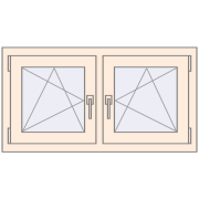 Okna skrzydłowe 990x545 mm REHAU OPTIMUM EURO-DESIGN 70 CREAME_WHITE_50L-2 dwustronny Okna skrzydłowe 990x545 mm REHAU OPTIMUM EURO-DESIGN 70 CREAME_WHITE_50L-2 dwustronny