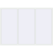 REHAU ENERGY-SAVING SYNEGO MD 3005x2145 mm RAL 9016 Traffic white two-sided