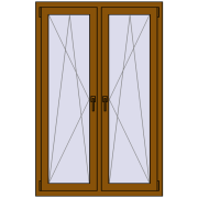 Okna skrzydłowe 1005x1535 mm REHAU ENERGY-SAVING SYNEGO MD GOLDEN OAK dwustronny