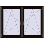 REHAU ENERGY-SAVING SYNEGO MD 1470x1085 mm BLACK_BROWN dwustronny REHAU ENERGY-SAVING SYNEGO MD 1470x1085 mm BLACK_BROWN dwustronny