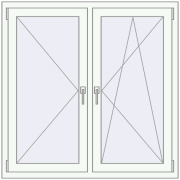 KORSA OPTIMUM REHAU EURO 70 1200x1200 mm