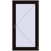 REHAU OPTIMUM EURO-DESIGN 70 775x1470 mm BLACK_BROWN two-sided