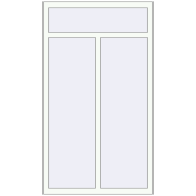 REHAU OPTIMUM EURO-DESIGN 70 1000x1750 mm RAL 9016 Traffic white two-sided