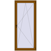 REHAU OPTIMUM EURO-DESIGN 70 909x2100 mm GOLDEN OAK two-sided