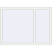 REHAU OPTIMUM EURO-DESIGN 70 1500x1100 mm RAL 9016 Traffic white two-sided