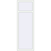 Okna skrzydłowe 600x1800 mm REHAU OPTIMUM EURO-DESIGN 70 RAL 9016 Traffic white dwustronny