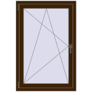 REHAU OPTIMUM EURO-DESIGN 70 800x1200 mm DARK_OAK two-sided