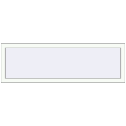 REHAU OPTIMUM EURO-DESIGN 70 1600x500 mm RAL 9016 Traffic white two-sided
