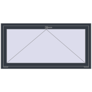 REHAU OPTIMUM EURO-DESIGN 70 1550x780 mm ANTHRACITE_GREY_STRUKTURAL two-sided