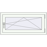REHAU BRILLANT DESIGN 1000x520 mm RAL 9016 Traffic white two-sided