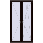 REHAU ENERGY-SAVING SYNEGO MD 1170x2170 mm BLACK_BROWN two-sided