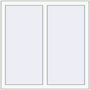 REHAU OPTIMUM EURO-DESIGN 70 1000x1000 mm RAL 9016 Traffic white two-sided