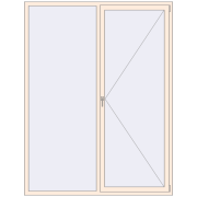 REHAU OPTIMUM EURO-DESIGN 70 1800x2350 mm CREAME_WHITE_50L-2 dwustronny REHAU OPTIMUM EURO-DESIGN 70 1800x2350 mm CREAME_WHITE_50L-2 dwustronny