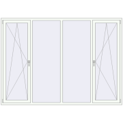 KORSA OPTIMUM REHAU EURO 70 2500x1800 mm