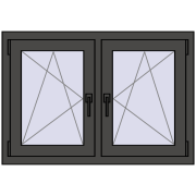 Okna skrzydłowe 1020x710 mm REHAU ENERGY-SAVING SYNEGO MD BASALT_GREY dwustronny Okna skrzydłowe 1020x710 mm REHAU ENERGY-SAVING SYNEGO MD BASALT_GREY dwustronny