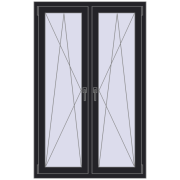 Okna skrzydłowe 1035x1600 mm REHAU ENERGY-SAVING SYNEGO MD BLACK_ULTI-MATT dwustronny Okna skrzydłowe 1035x1600 mm REHAU ENERGY-SAVING SYNEGO MD BLACK_ULTI-MATT dwustronny