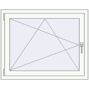 REHAU OPTIMUM EURO-DESIGN 70 950x830 mm RAL 9016 Traffic white two-sided