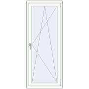 Okna skrzydłowe 700x1700 mm REHAU OPTIMUM EURO-DESIGN 70 RAL 9016 Traffic white dwustronny