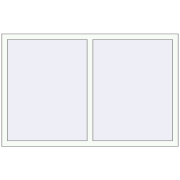 REHAU OPTIMUM EURO-DESIGN 70 1570x1000 mm RAL 9016 Traffic white two-sided