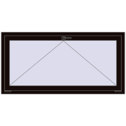REHAU OPTIMUM EURO-DESIGN 70 1500x750 mm BLACK_BROWN two-sided