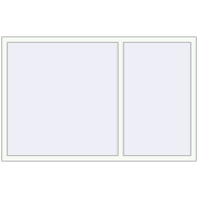 REHAU OPTIMUM EURO-DESIGN 70 1800x1150 mm RAL 9016 Traffic white two-sided