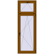 REHAU OPTIMUM EURO-DESIGN 70 700x2000 mm GOLDEN OAK two-sided
