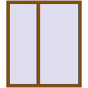 REHAU OPTIMUM EURO-DESIGN 70 1300x1500 mm GOLDEN OAK two-sided